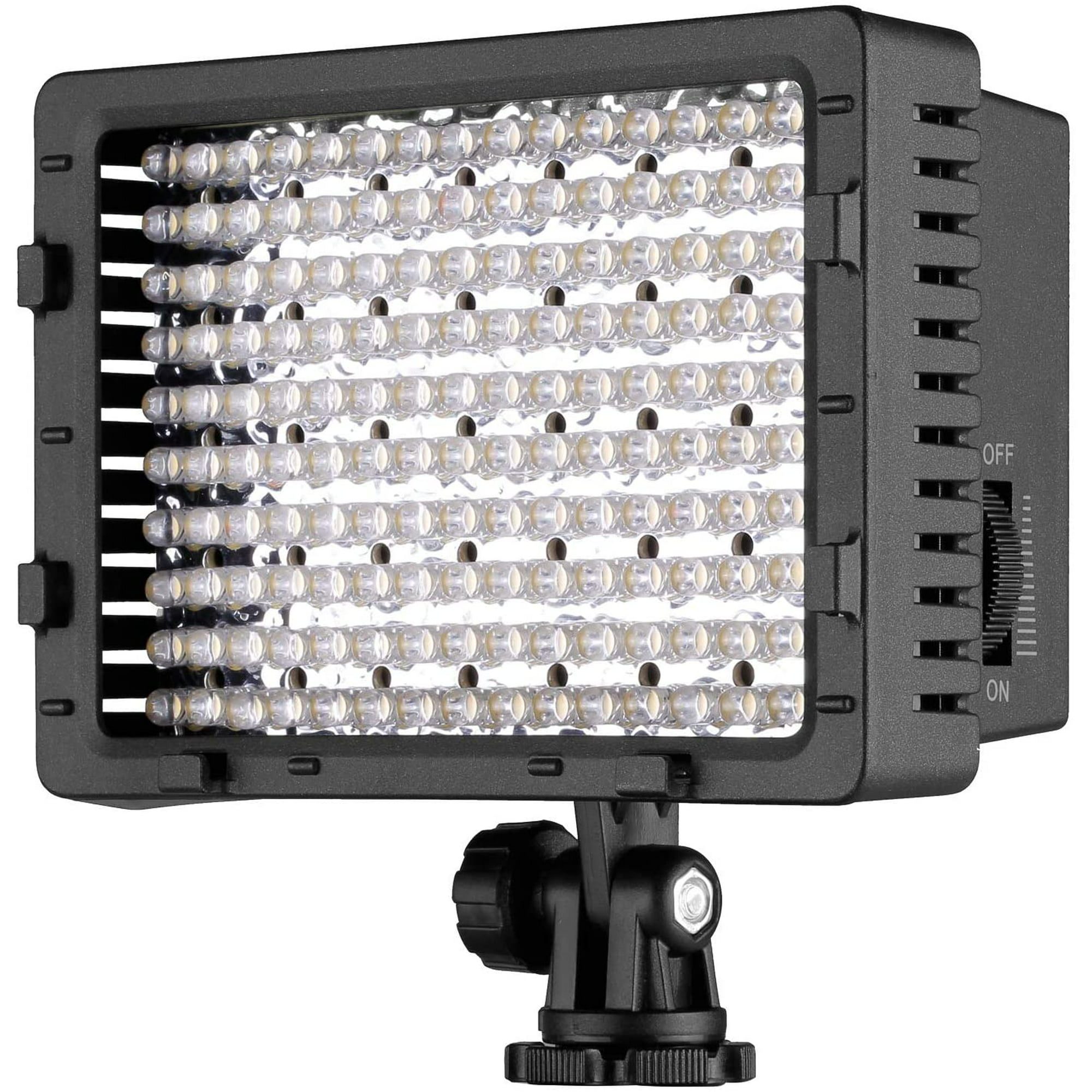 Durable CN-48H Black 48-LED Video Light with 2 Filters for Camera/Video Camcorder 